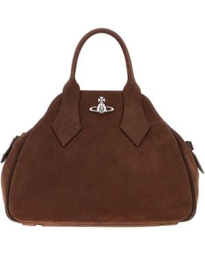 Vivienne Westwood Medium Yasmine Orb appliqué tote bag - Marrón
