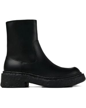 CAMPERLAB Strukturierte Stiefel Mit Reißverschlussdetail - Schwarz