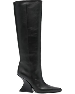 Mugler Stivali Con Tacco Scolpito 70Mm - Nero