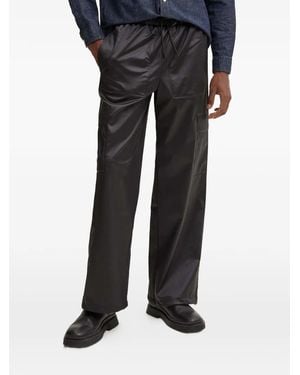 Rains Drawstring Cargo Trousers - Black
