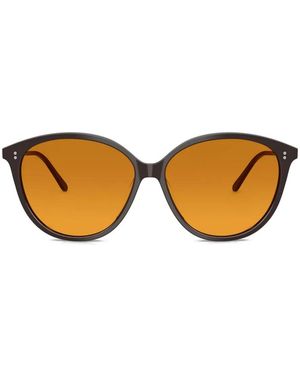Oliver Peoples Round-Frame Sunglasses - Brown