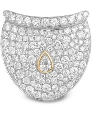 Rainbow K Dune Diamond Earring - White
