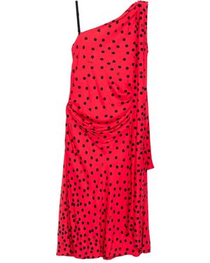 Moschino Graphic-Print Asymmetric Dress - Red