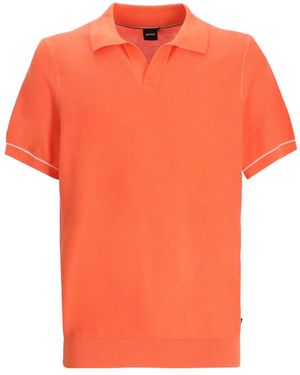 BOSS T-Shirt À Col Johnny - Orange