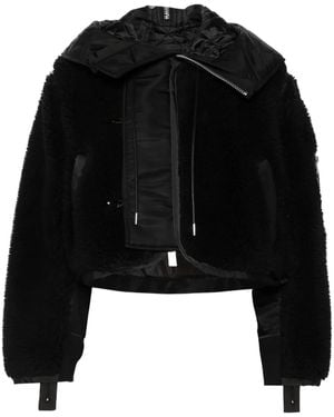 Sacai フリース ジャケット - ブラック