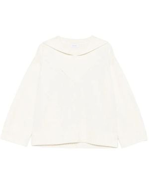 Malo Maglione Con Scollo A Barca - Bianco