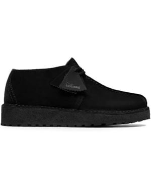 Clarks Trek Scout Desert Shoes - Black