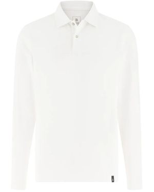 BOGGI High-Performance Piqué Polo Shirt With S-Cafè Yarn - White