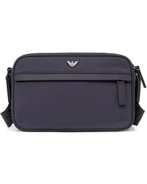 Emporio Armani Logo Crossbody Bag - Blue