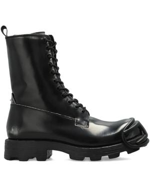 DIESEL D-Hammer Schnürstiefel mit Zehenkappe - Schwarz