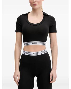 Guess Aline Polo T-Shirt - Black