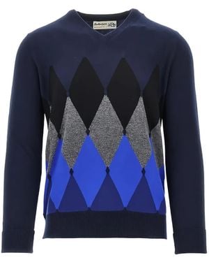 Ballantyne Pullover Mit Argyle-Muster - Blau