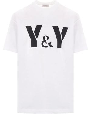 Yohji Yamamoto T-Shirt Mit Logo-Print - Weiß