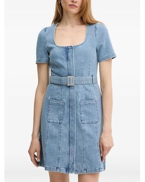 Morgan Vestido Corto Rubil - Azul