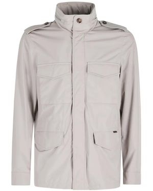 Moorer Patch Pocket Jacket - Grey