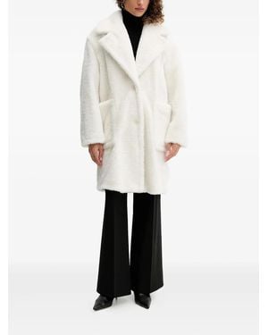 BOSS Catedy Button Coat - White