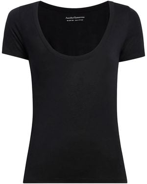 Another Tomorrow Ballet Seacell T-Shirt - Black