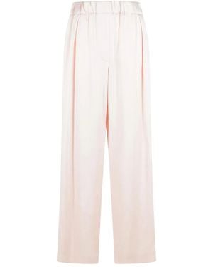 Jil Sander Elasticated-Waistband Trousers - White