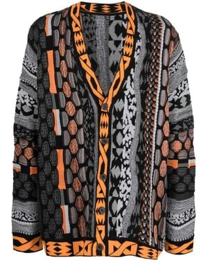 McQ Cardigan Mit Intarsienmuster - Schwarz