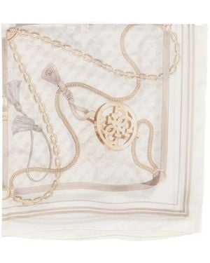 Guess Pañuelo Con Logo Estampado - Neutro