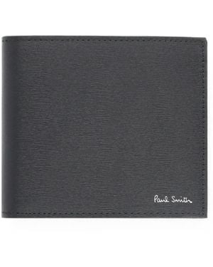 Paul Smith Logo-Print Leather Wallet - Black