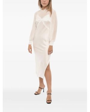 AllSaints Bailey Lace-Trim Midi Dress - White