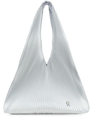 Repleat Mini Hobo Pleated Tote Bag - White