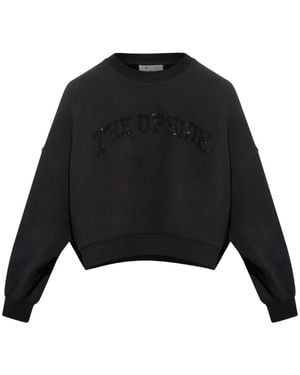 The Upside Paloma Crystal-Embellished Sweatshirt - Black
