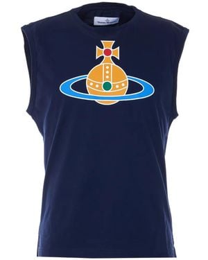Vivienne Westwood Oversized Orb T-Shirt - Blue