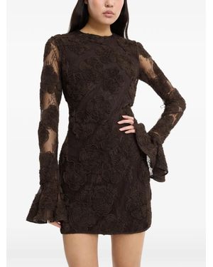 ROTATE BIRGER CHRISTENSEN Robe Courte À Fleurs - Black