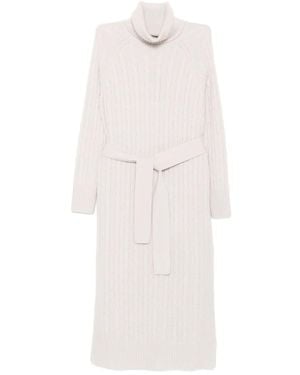 N.Peal Cashmere Longline Dress - White