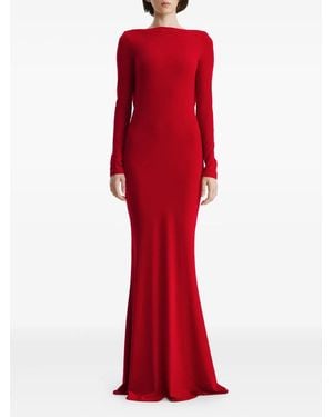 2310 STUDIO Cowl-Back Gown - Red