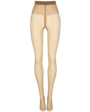 Wolford Luxury 9 Toeless Tights - White