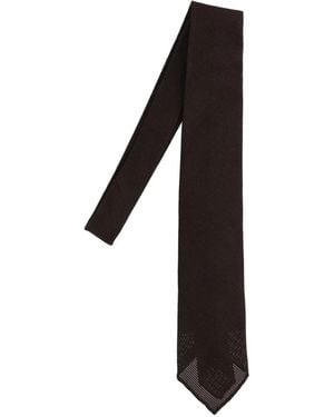 Cesare Attolini Silk Tie - Black