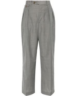 AURALEE Tropical Straight-Leg Pants - Gray