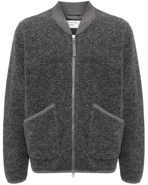 Universal Works Chaqueta bómber con cremallera - Gris