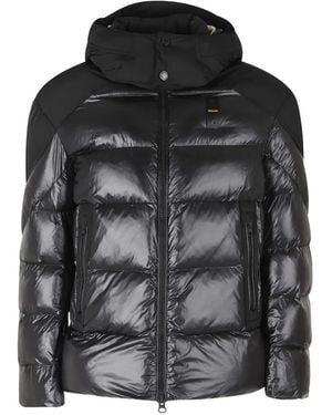 Blauer Hooded Quilted Jacket - Black