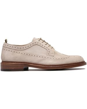 Officine Creative Leather Lace-Up Derby Shoes - Brown