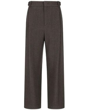 Amomento Martin Front-Tuck Trousers - Grey