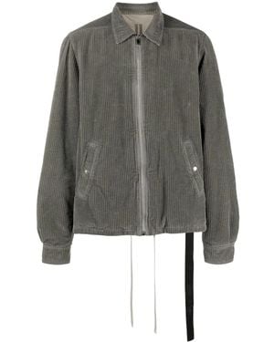 Rick Owens Drkshdw Corduroy Shirt Jacket - Grey