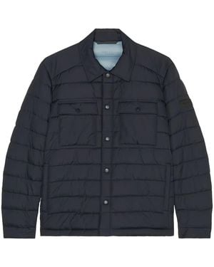 Marc O' Polo Flap-Pocket Quilted Jacket - Blue