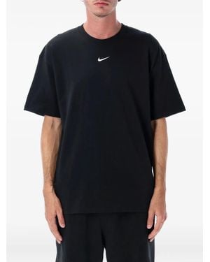 Nike Swoosh-Print T-Shirt - Black