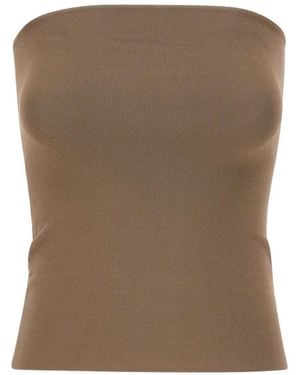Entire studios Sleeveless Bandeau Top - Brown