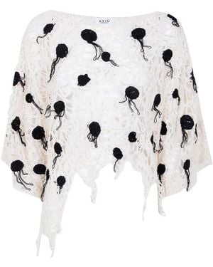 Aviu Crochet Appliqué Blouse - White