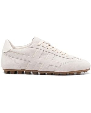 Hogan Olympia Suede Trainers - White