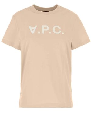 A.P.C. Cotton T-Shirt - Pink
