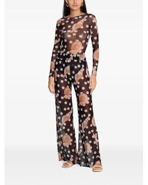 Brigitte Bardot Liana Seashell-Print T-Shirt And Pants Set - White