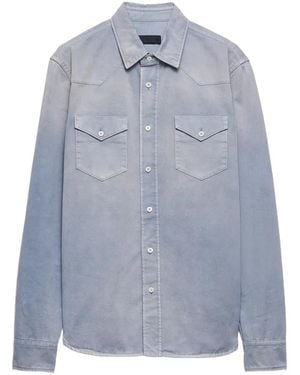 Prada Gabardine Shirt - Blue