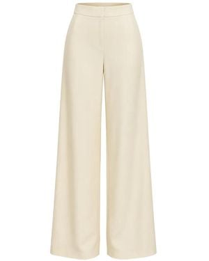 Marella High-Waist Palazzo Pants - White