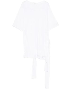 Limi Feu T-Shirt Asymétrique En Jersey - Blanc